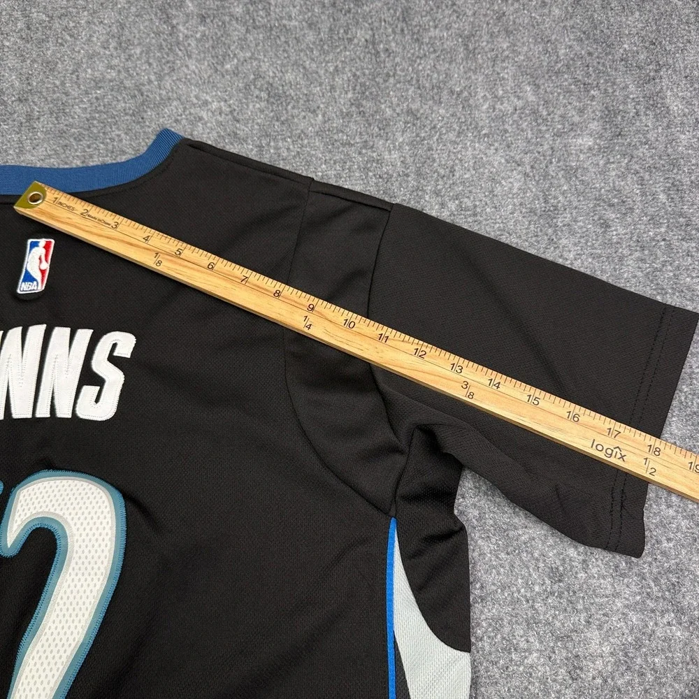 Adidas Swingman Jersey Men's M +2 Karl Towns 32 Timberwolves NBA Black Stitched
